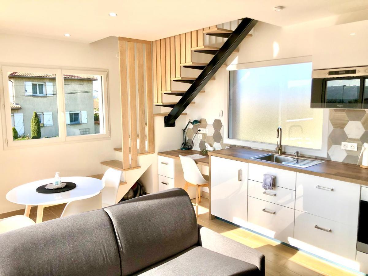 La Parenthese Balneo T2 Cosy De 40M² Avec Terrasse Apartment Ternay  Luaran gambar